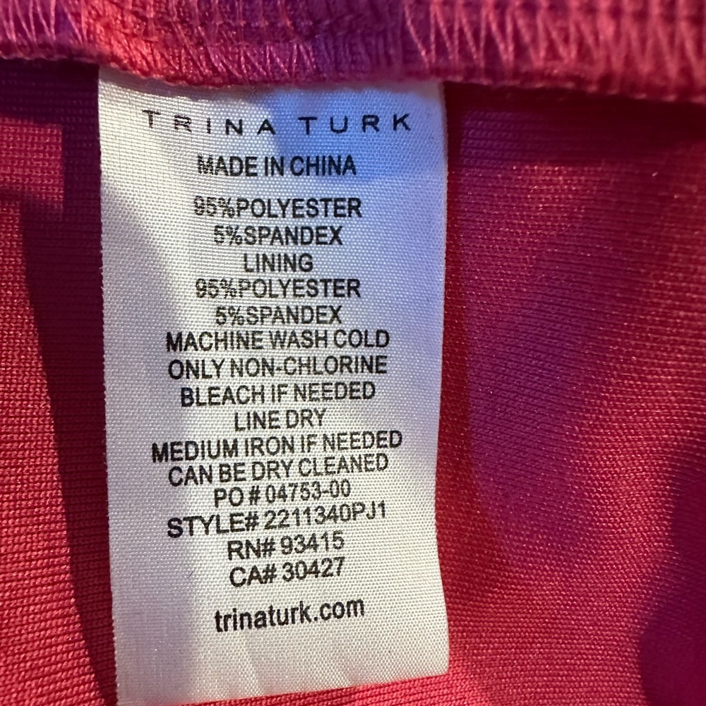 Trina Turk Pink Sleeveless Dress size M - Picture 7 of 8